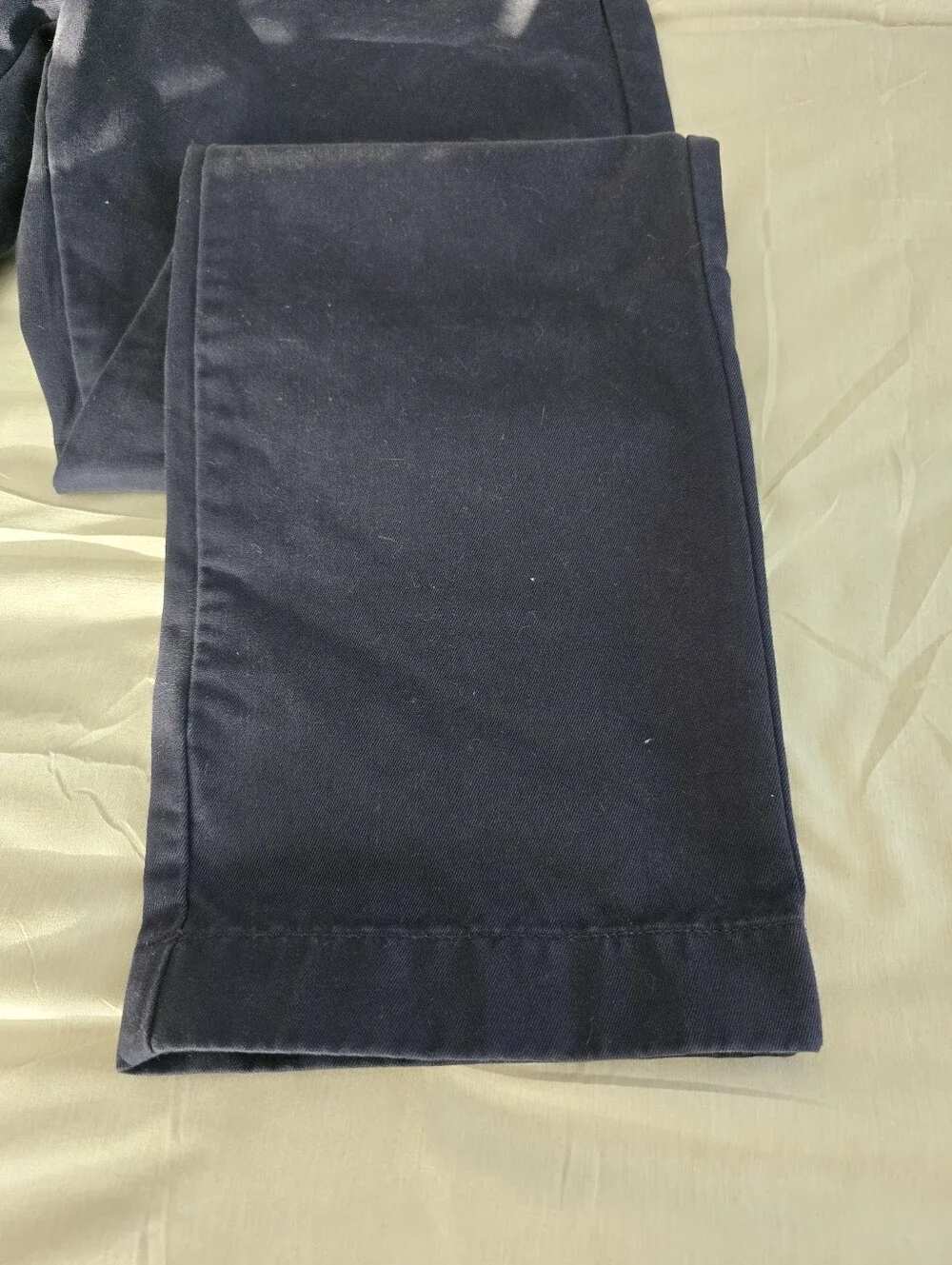 NWOT J CREW Broken-In Straight Chino Pants - Men's Cotton Casual Navy Blue 33x32